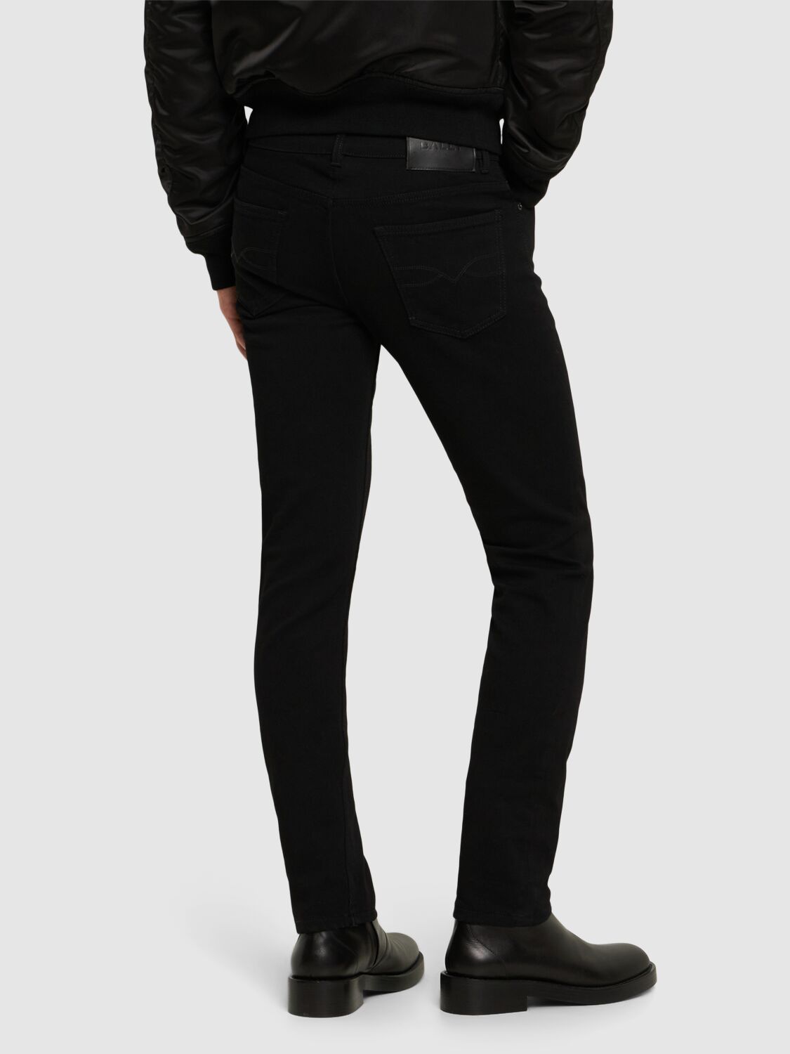 Shop Bally Adrien Brody Denim Jeans In Black