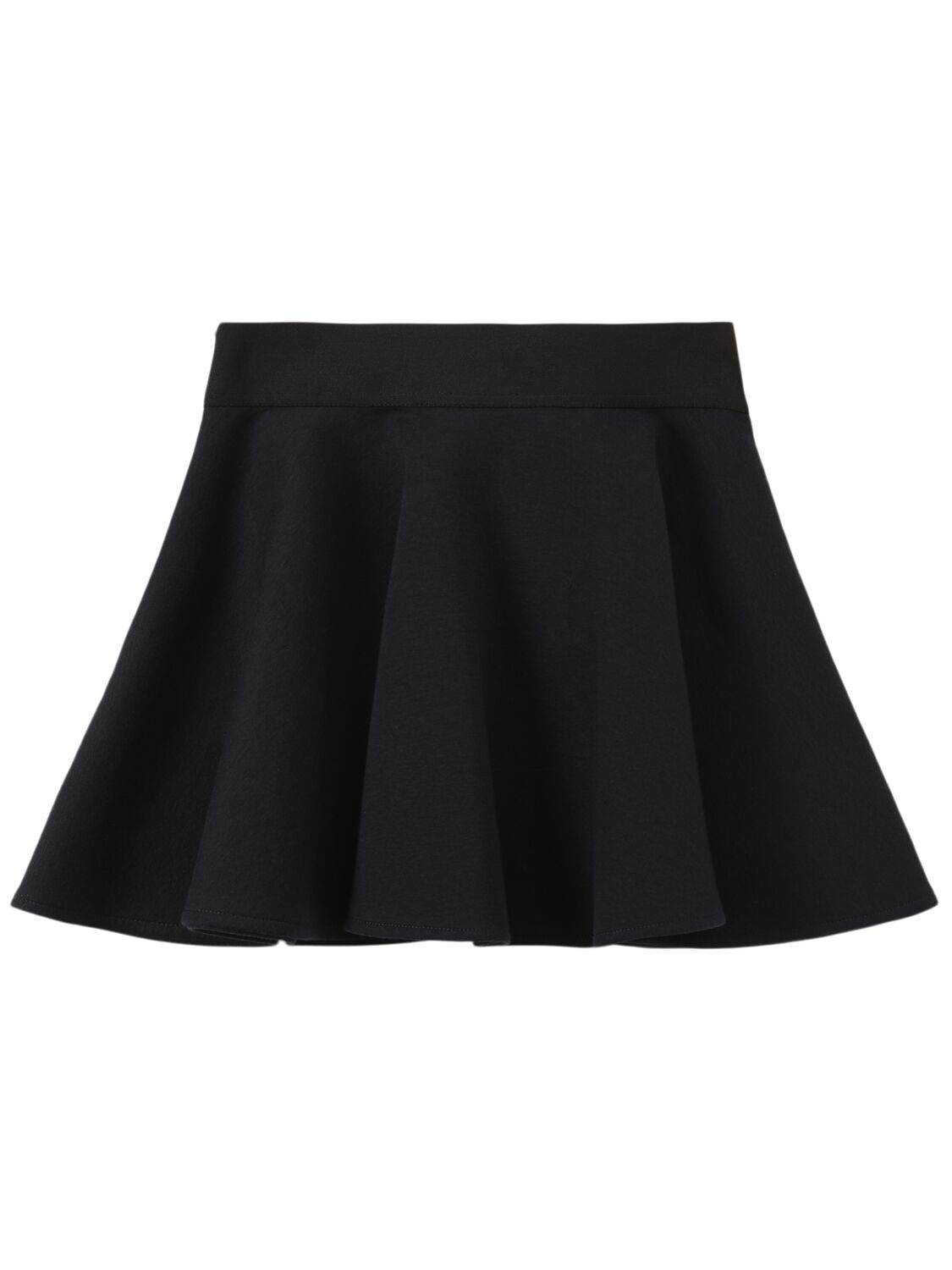 Dolce & Gabbana Girls Navy Blue Cotton Jersey Skirt In Dark Blue