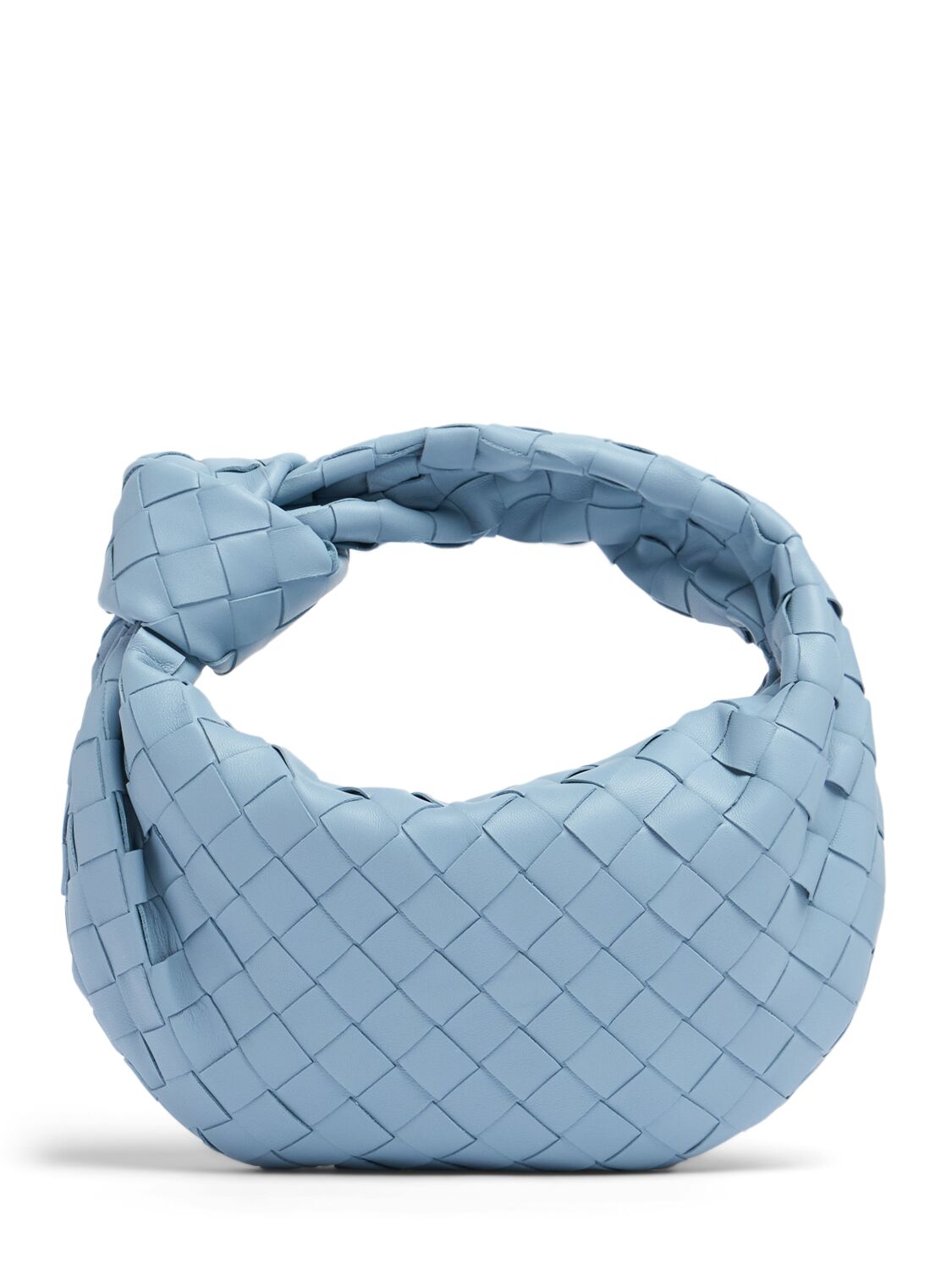 Bottega Veneta Jodie Crystal Mini Top-handle Bag In Ice
