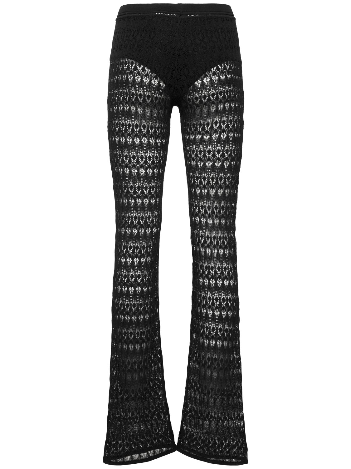 Shop Isabel Marant Palmi Cotton Blend Pants In Black