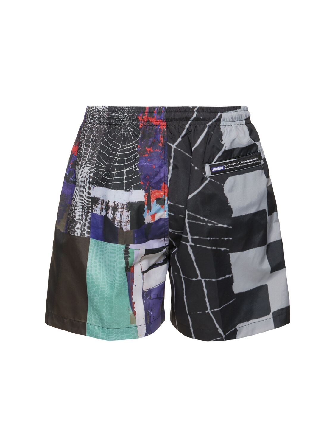 Shop Deva States Particula Printed Nylon Shorts In Multicolor