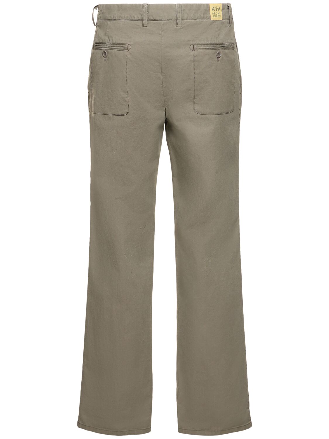 Shop Aspesi Archive Cotton Pants In Coloniale Beige