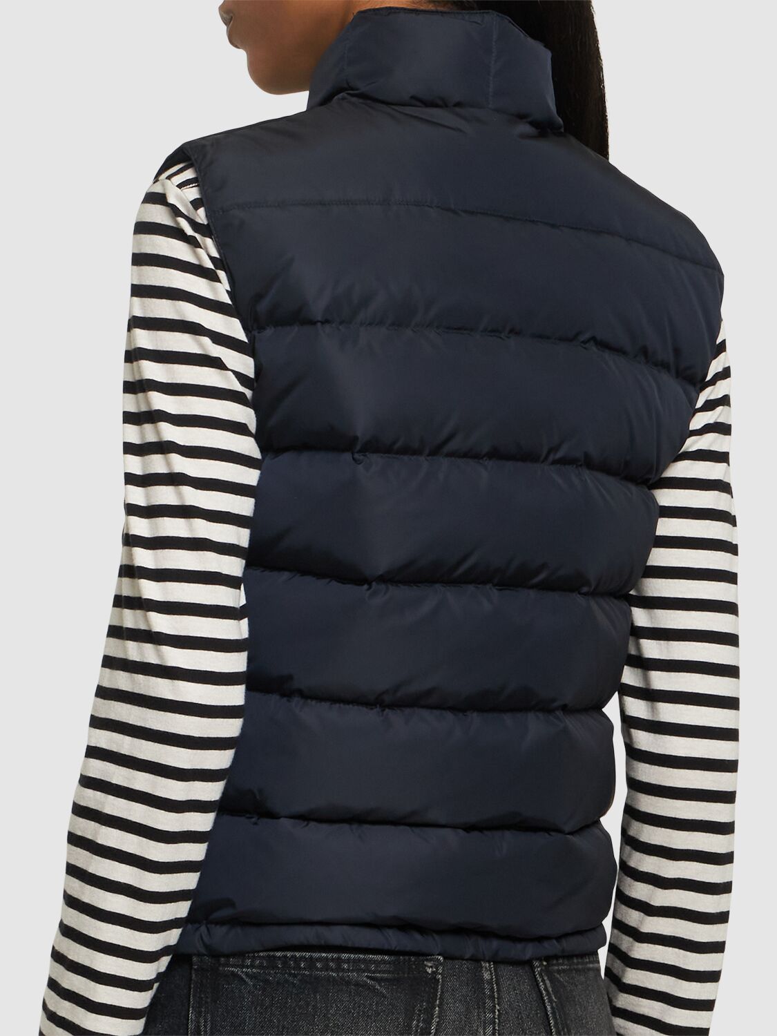 Shop Aspesi New Minnie Puffer Vest In Navy