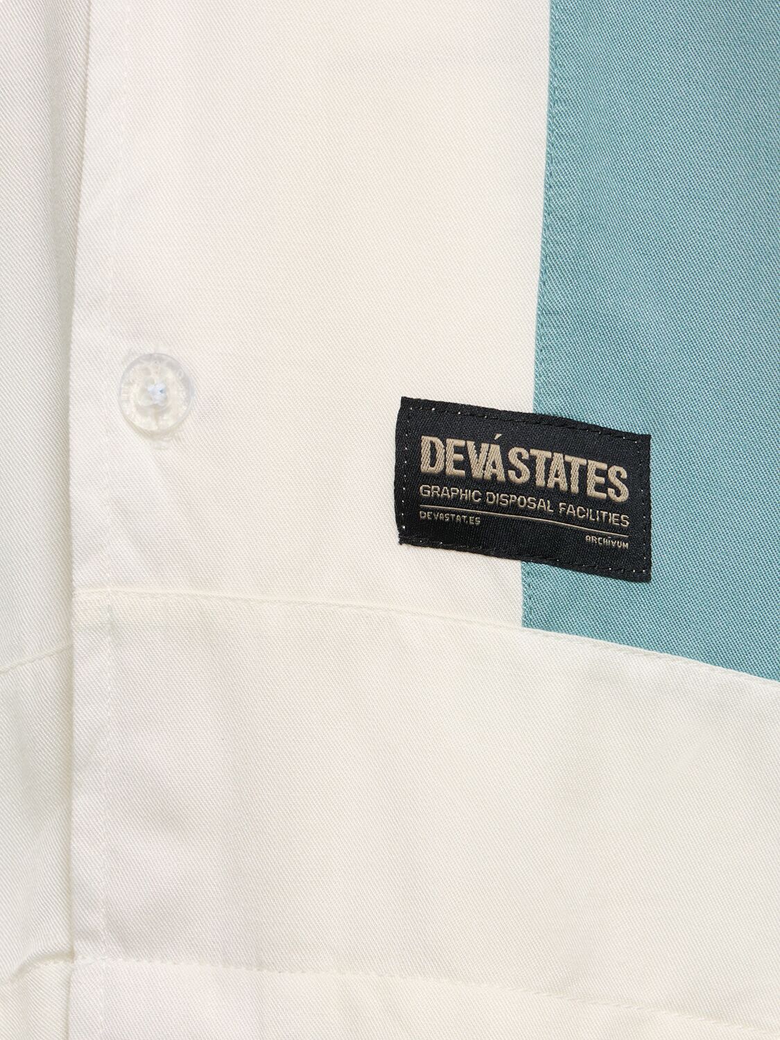 Shop Deva States Alley Souvenir Cotton Long Sleeve Shirt In Blue,multi