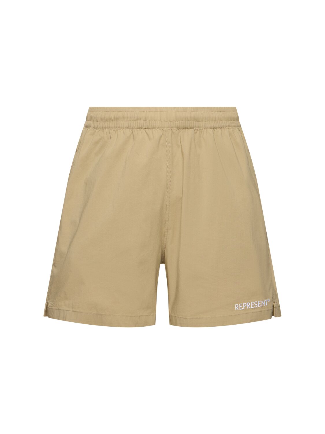 Represent Cotton Blend Shorts In Washed Taupe