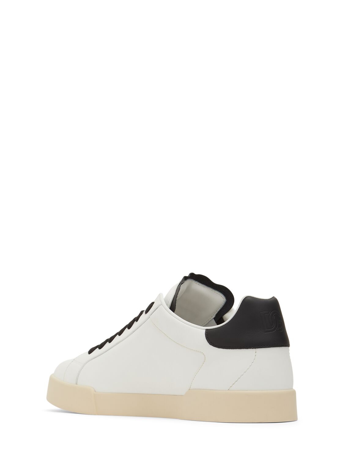 Shop Dolce & Gabbana Portofino Low Top Sneakers In White,black