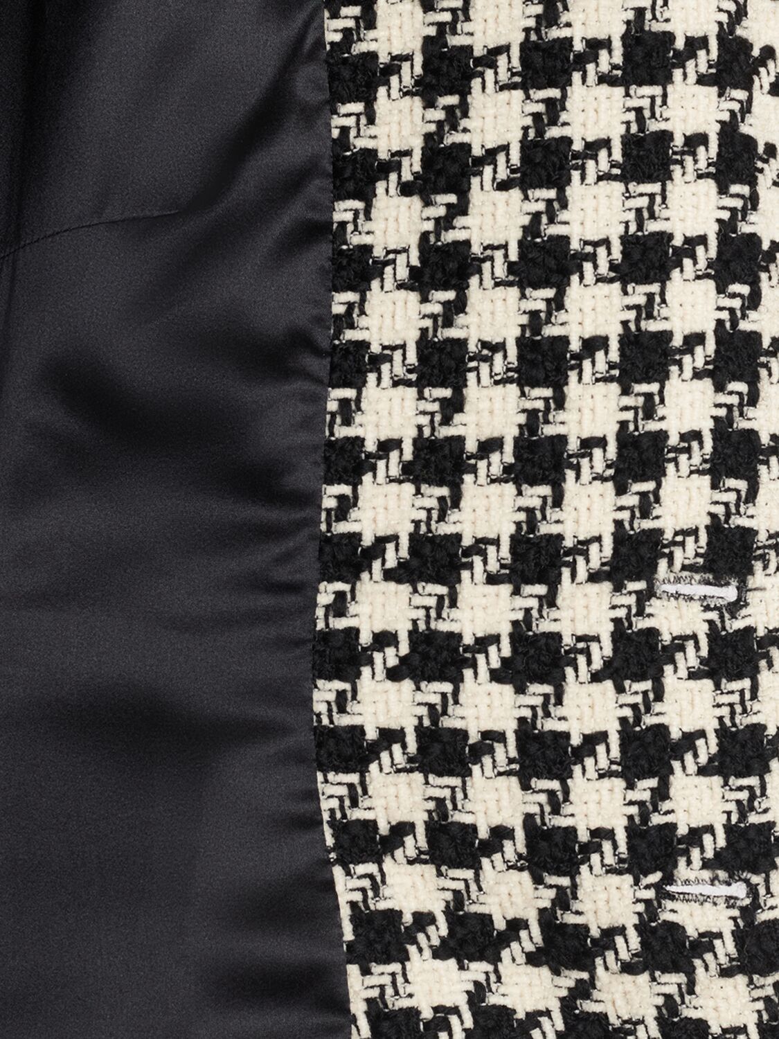 Shop Dolce & Gabbana Double Breast Houndstooth Blazer In Black/white