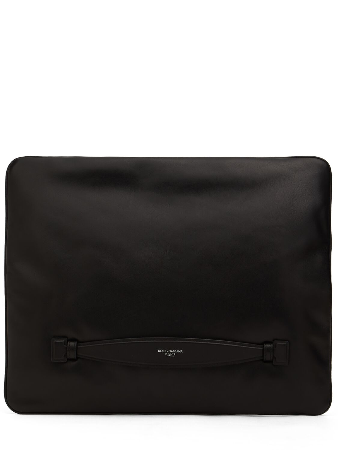 Dolce & Gabbana Nappa Plongé Pouch In Black