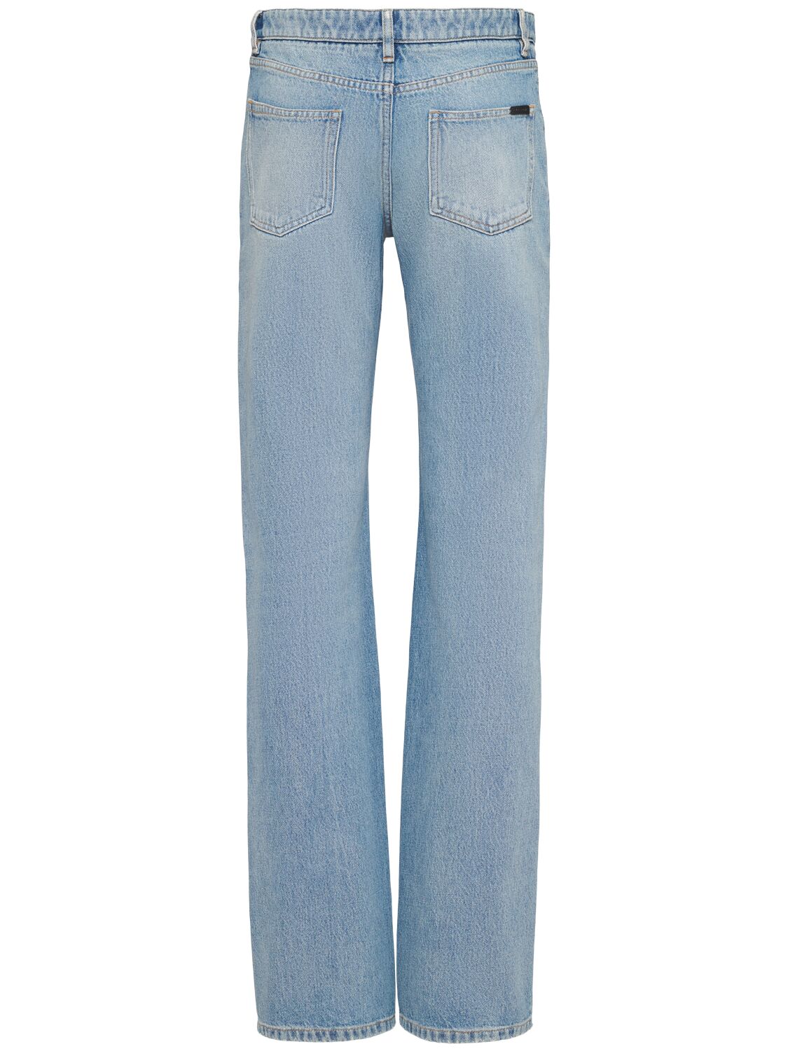 Shop Dolce & Gabbana Mid Waist Denim Flared Jeans In Light Blue