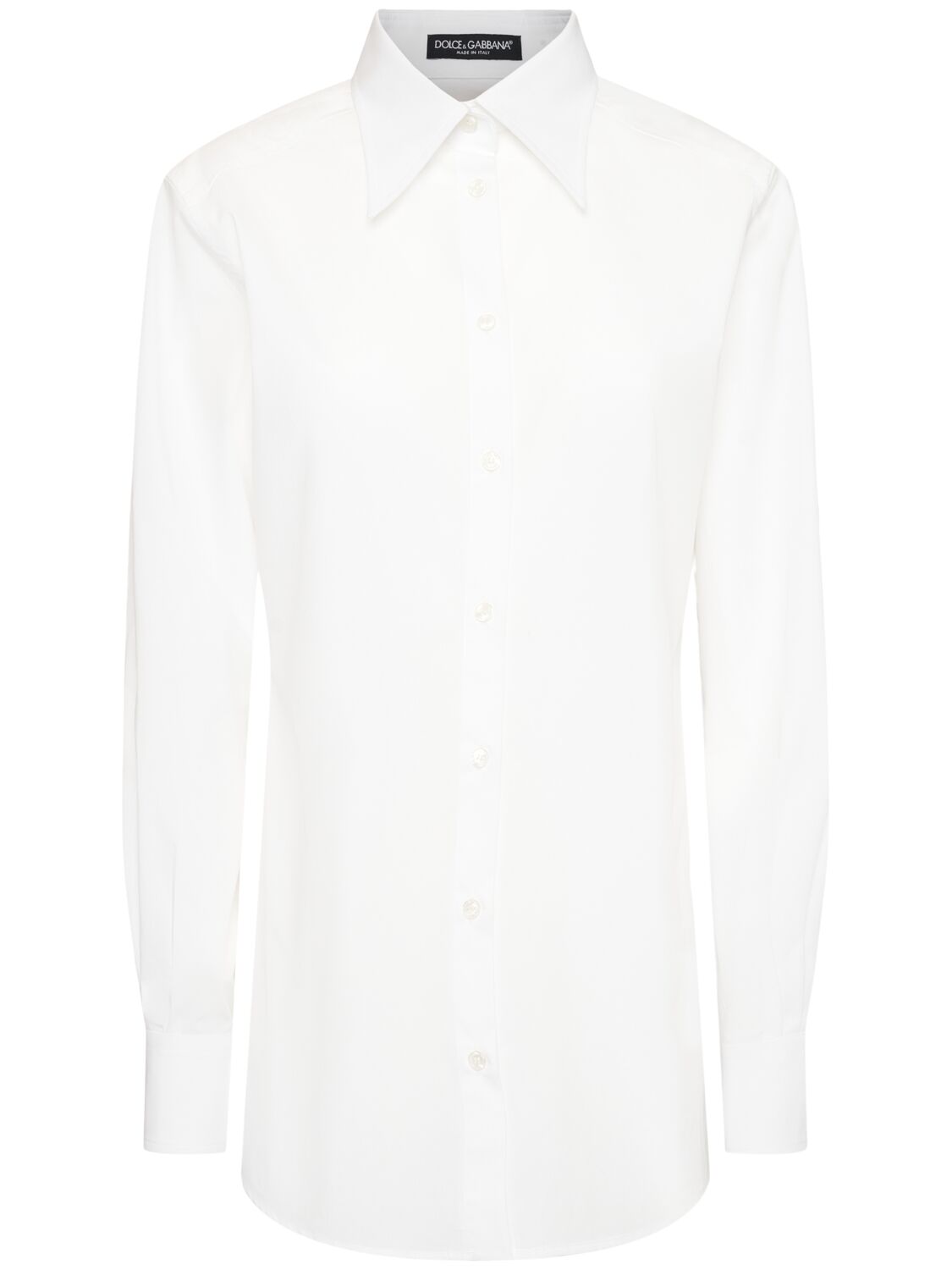 Dolce & Gabbana Cotton Poplin Shirt In White