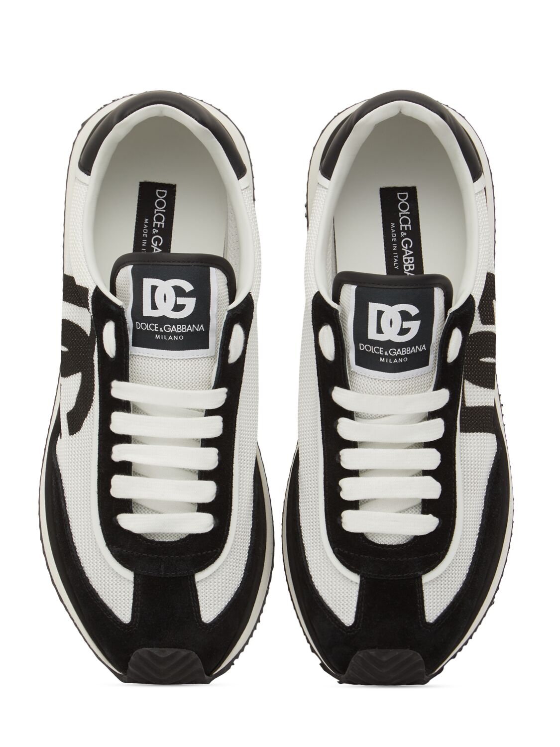 Shop Dolce & Gabbana Dragon Low Top Sneakers In Black/white