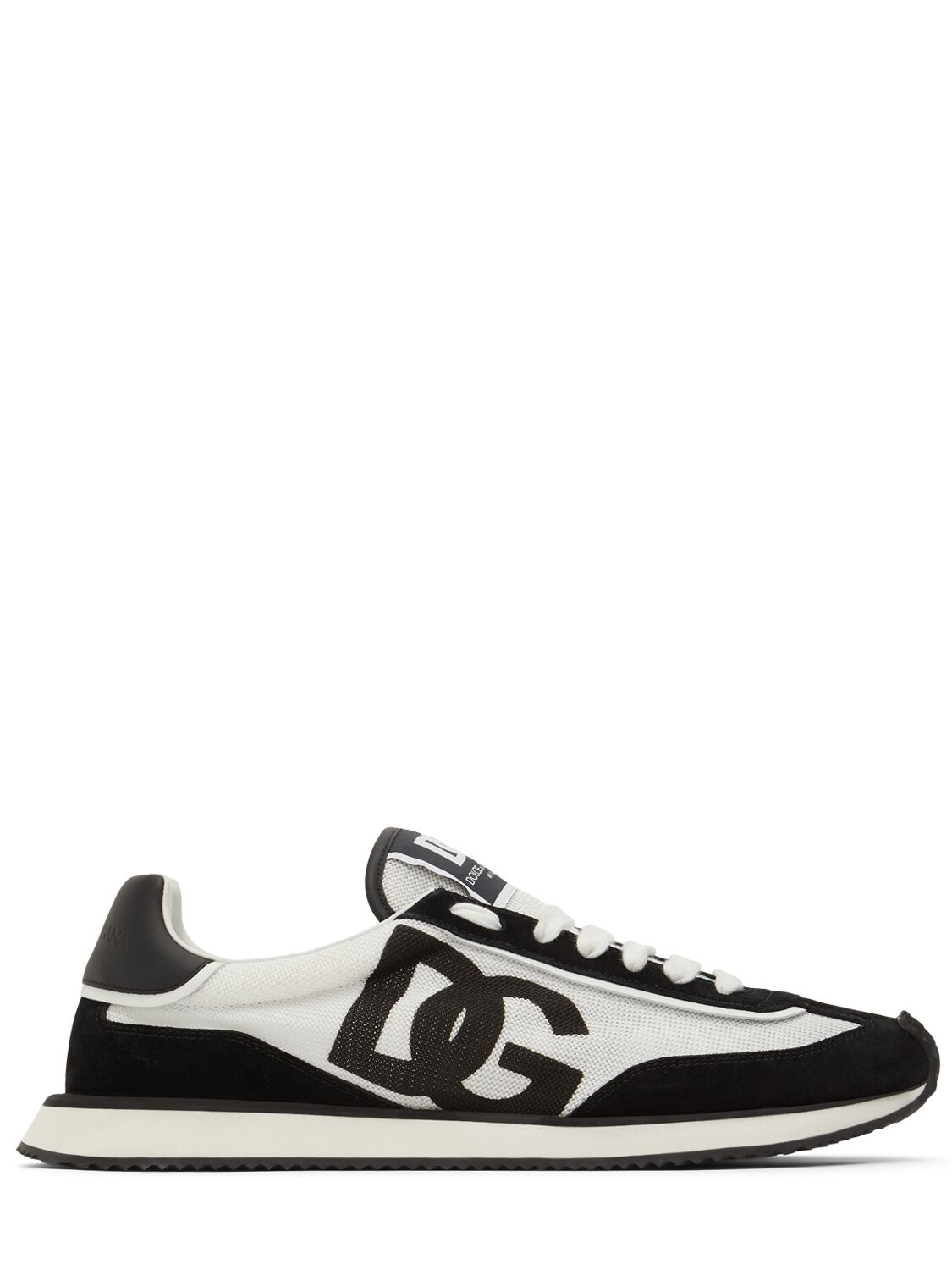 Shop Dolce & Gabbana Dragon Low Top Sneakers In Black/white