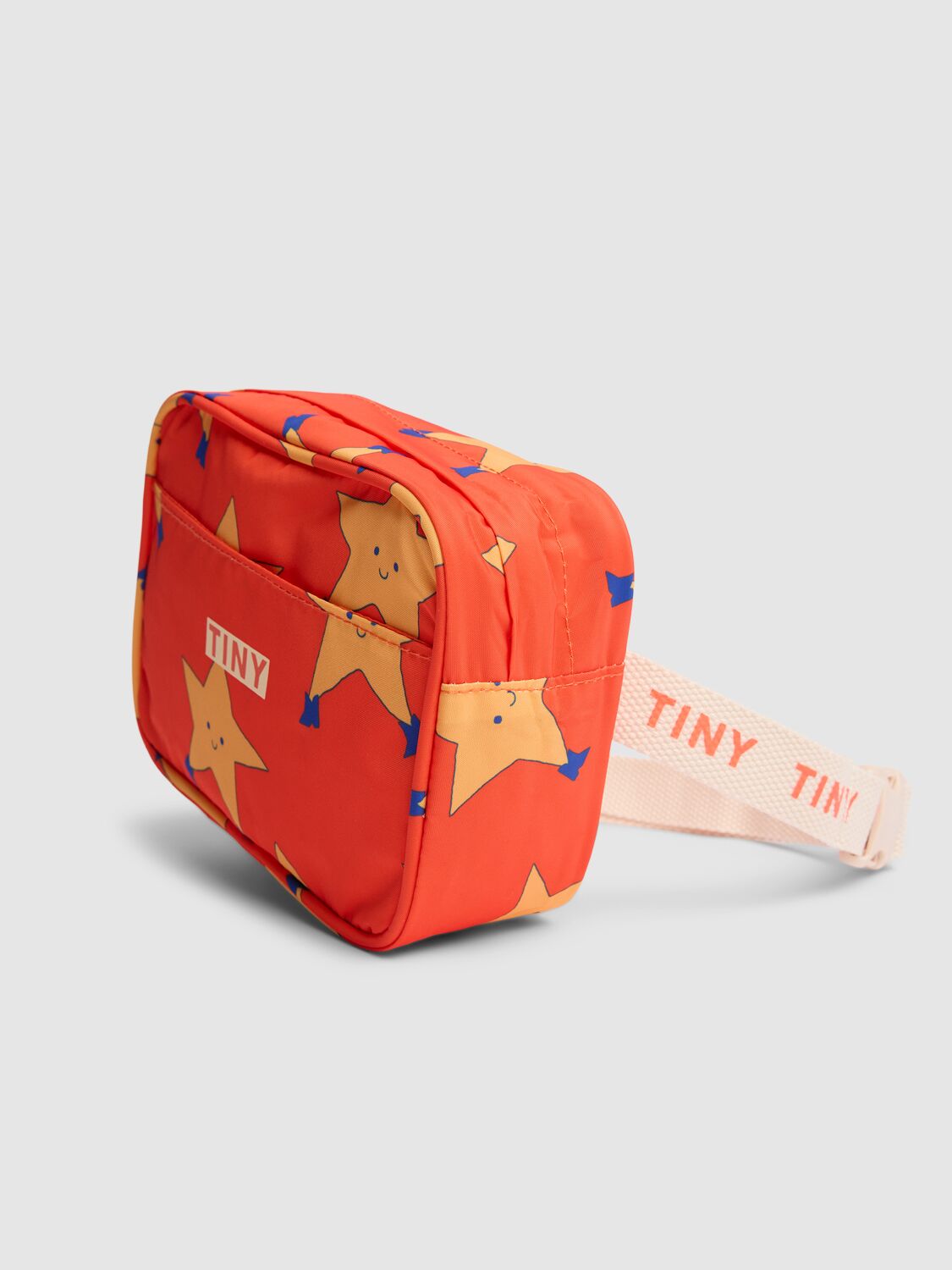 Shop Tiny Cottons Printed Nylon Belt Bag In Red