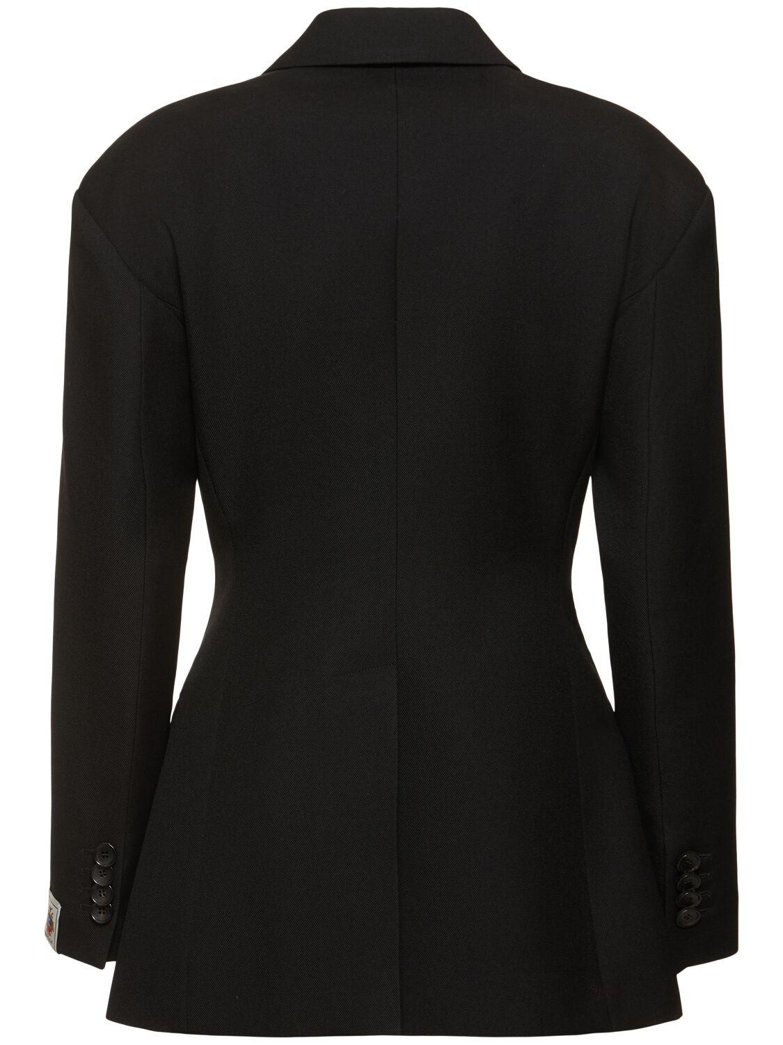 Shop Bally Wool Blazer In Black