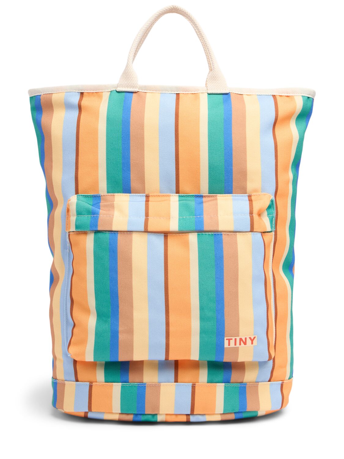 Tiny Cottons Printed Nylon Backpack In Multicolor