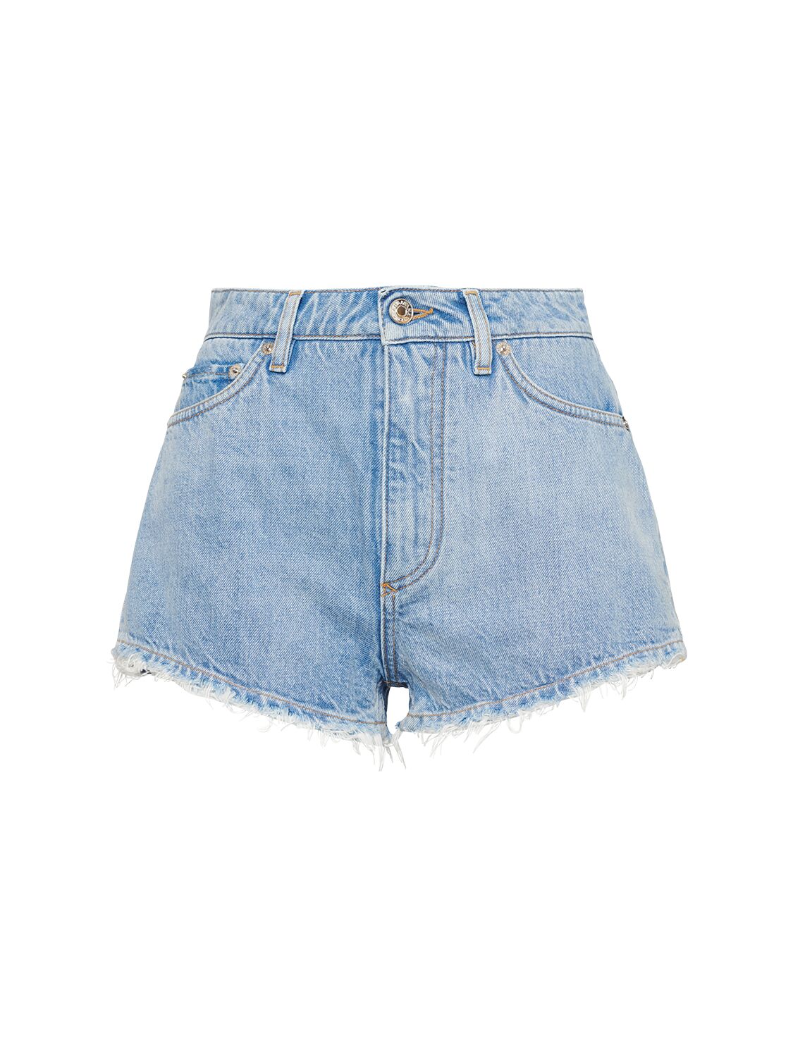 Shop Dolce & Gabbana Denim Shorts In Light Blue