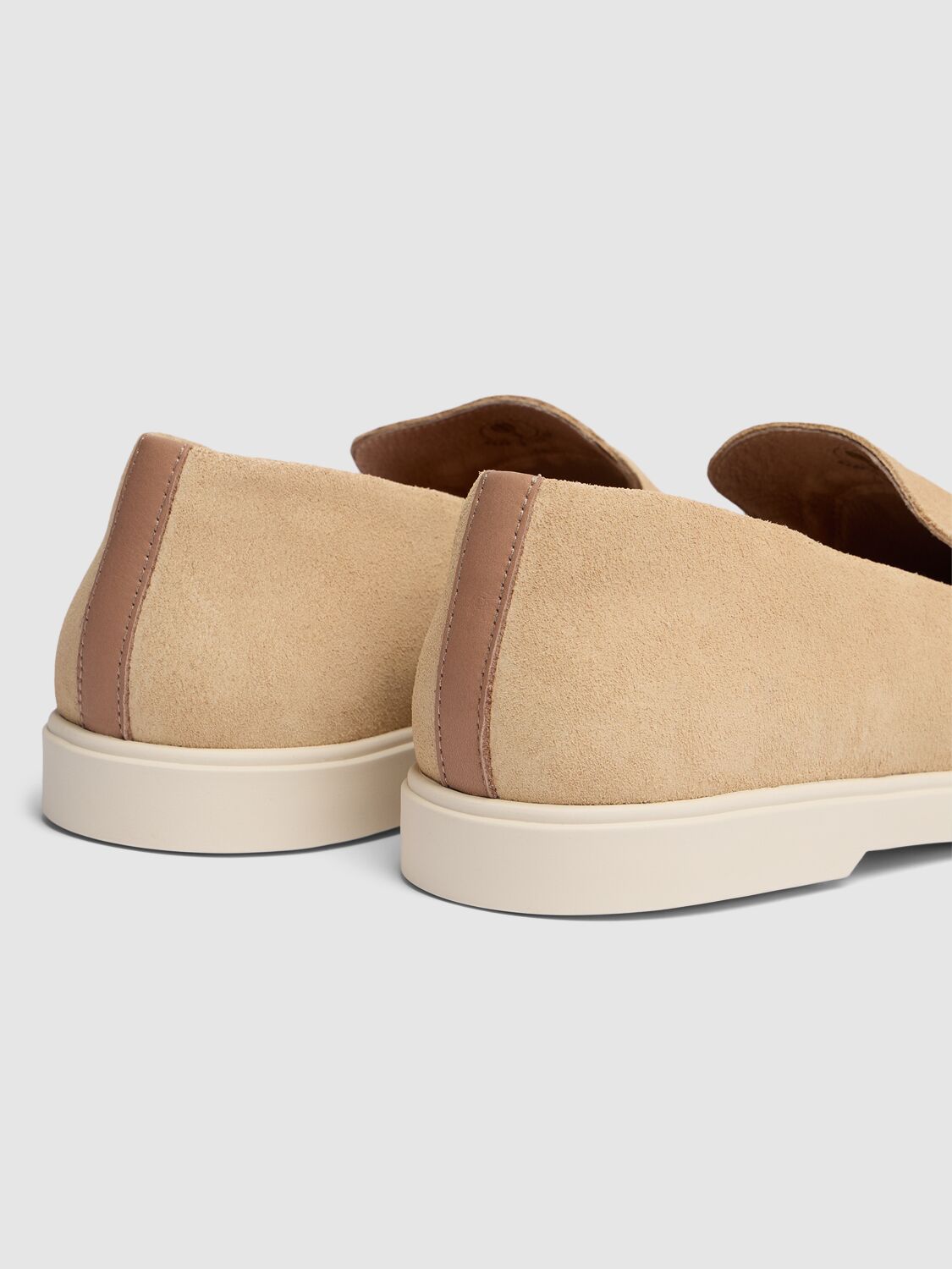 Shop Frescobol Carioca Miguel Suede Slip-on Sneakers In Sand