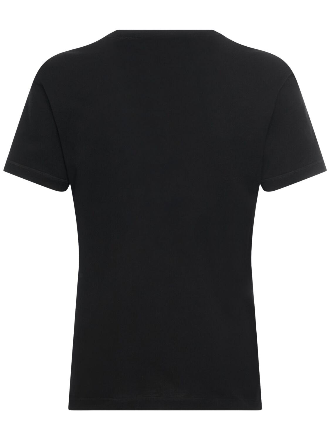 Shop Dolce & Gabbana Cotton Jersey Crewneck T-shirt In Black