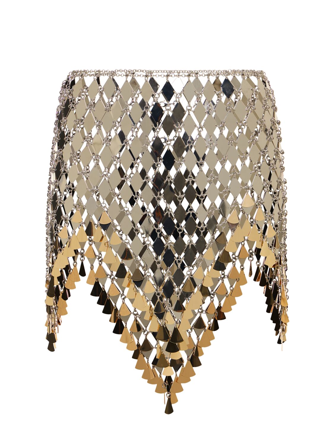 Image of Geometric Sequined Mini Skirt