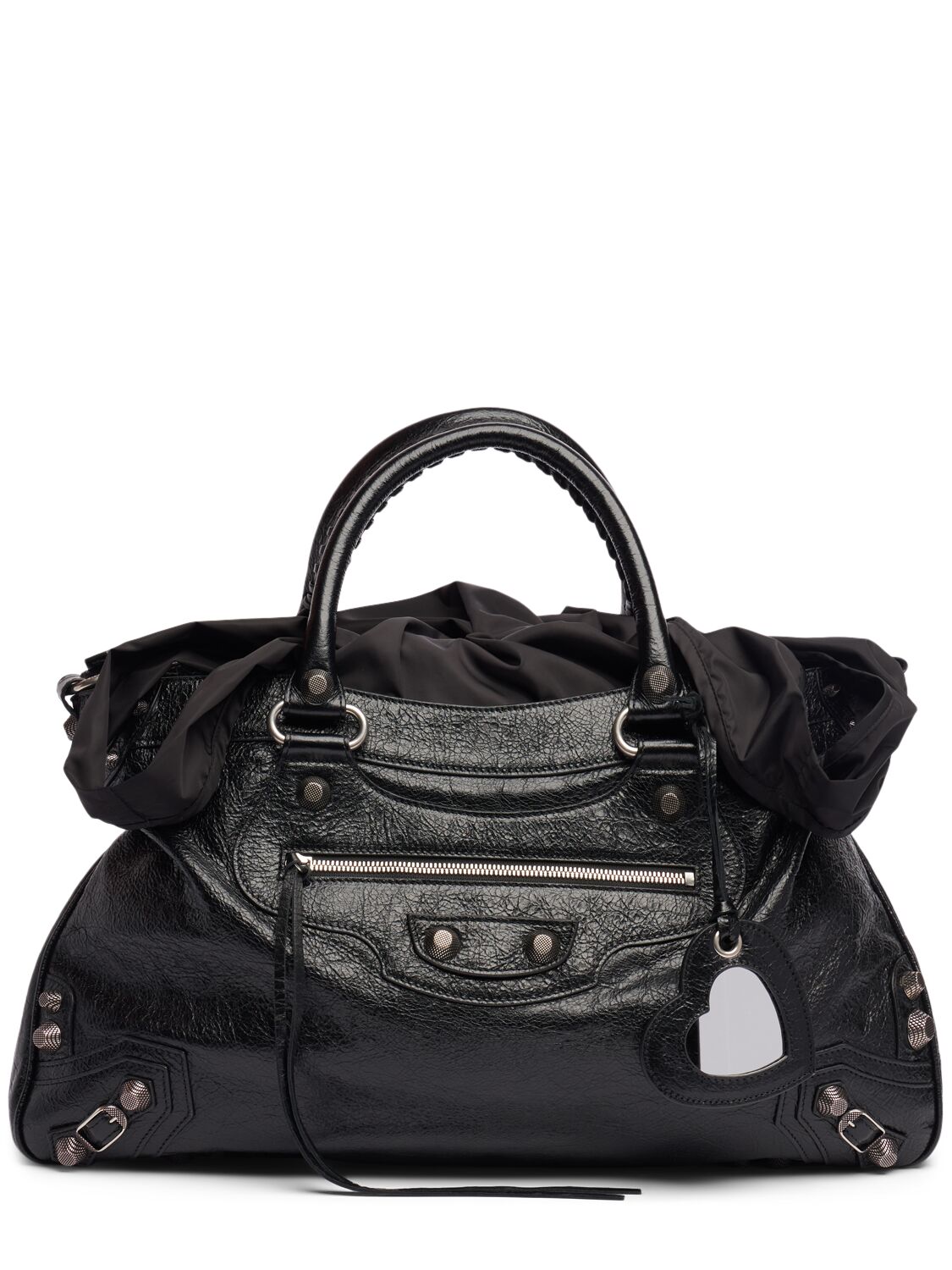 Balenciaga Xl Neo Cagole Leather Tote Bag In Black