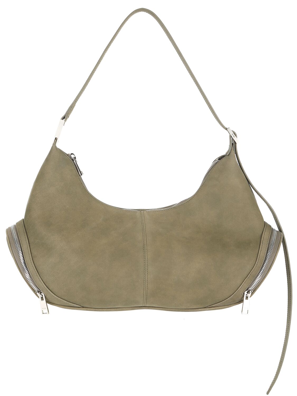 Shop Osoi Large Cargo Hobo Leather Shoulder Bag In Marena Khaki