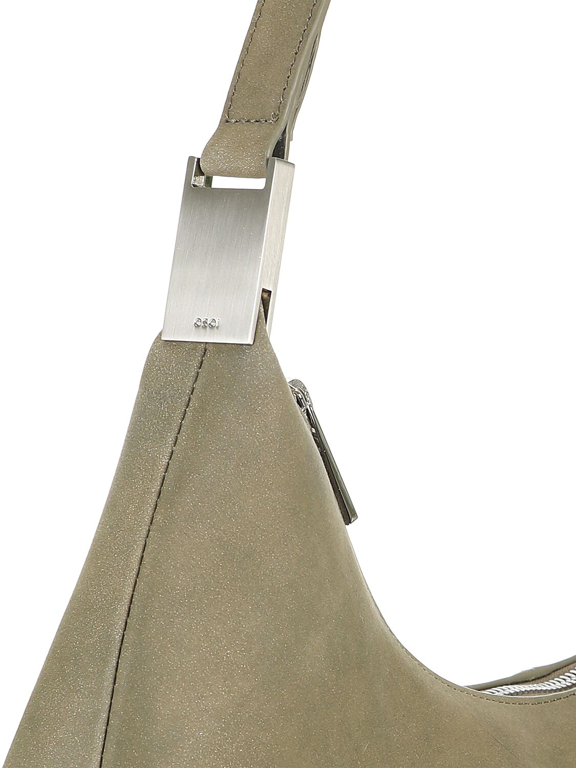 Shop Osoi Large Cargo Hobo Leather Shoulder Bag In Marena Khaki