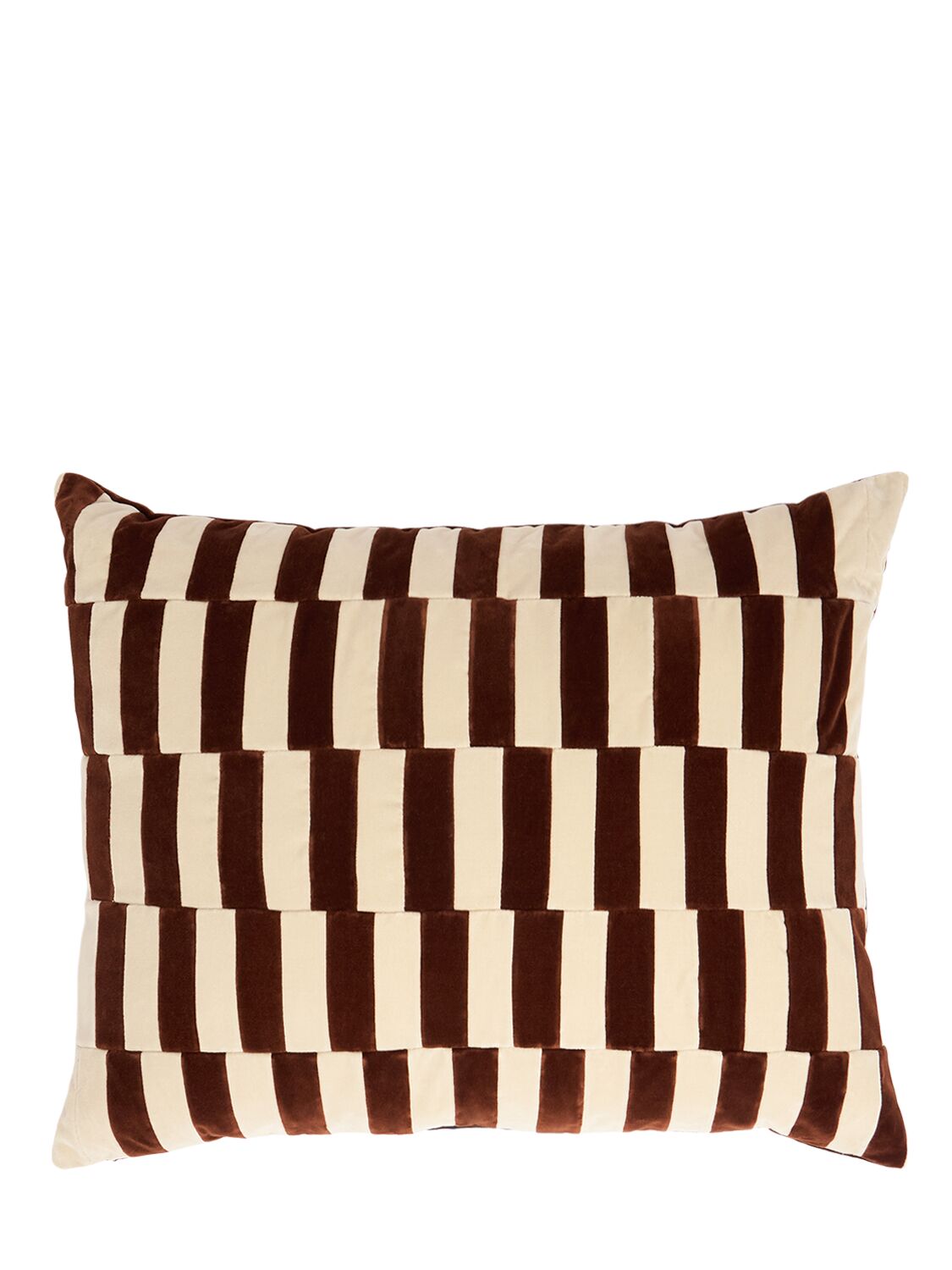 Christina Lundsteen Ally Cotton Cushion In Brown
