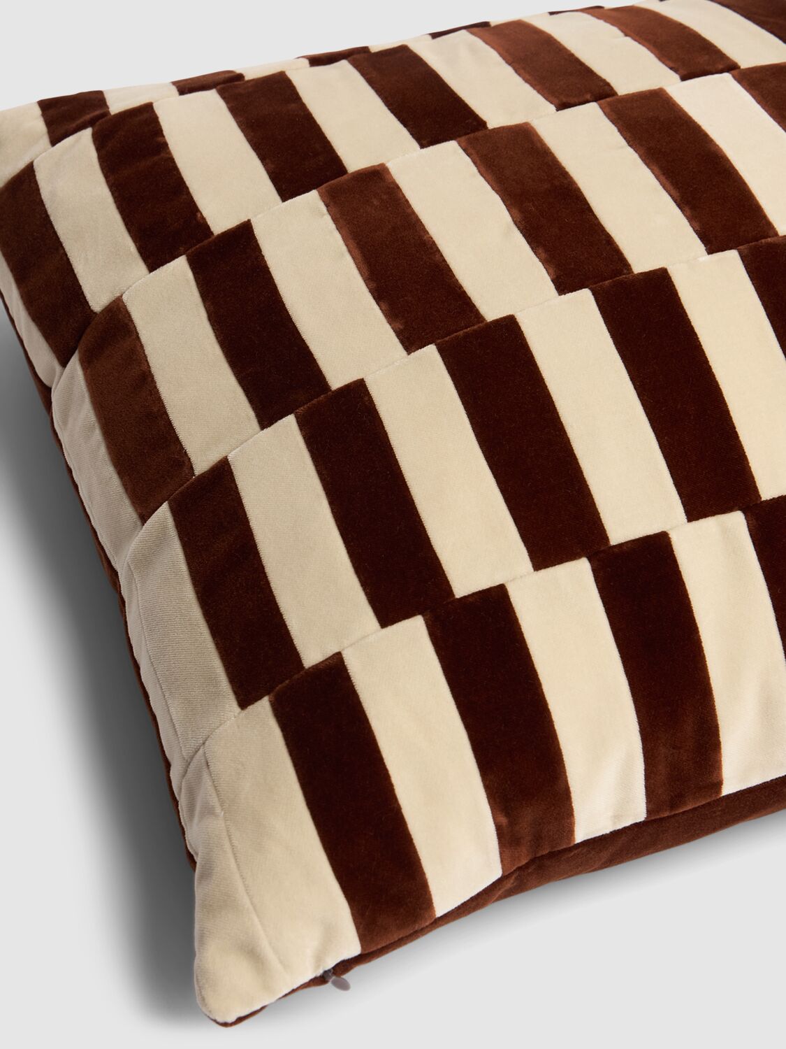 Shop Christina Lundsteen Ally Cotton Cushion In Brown