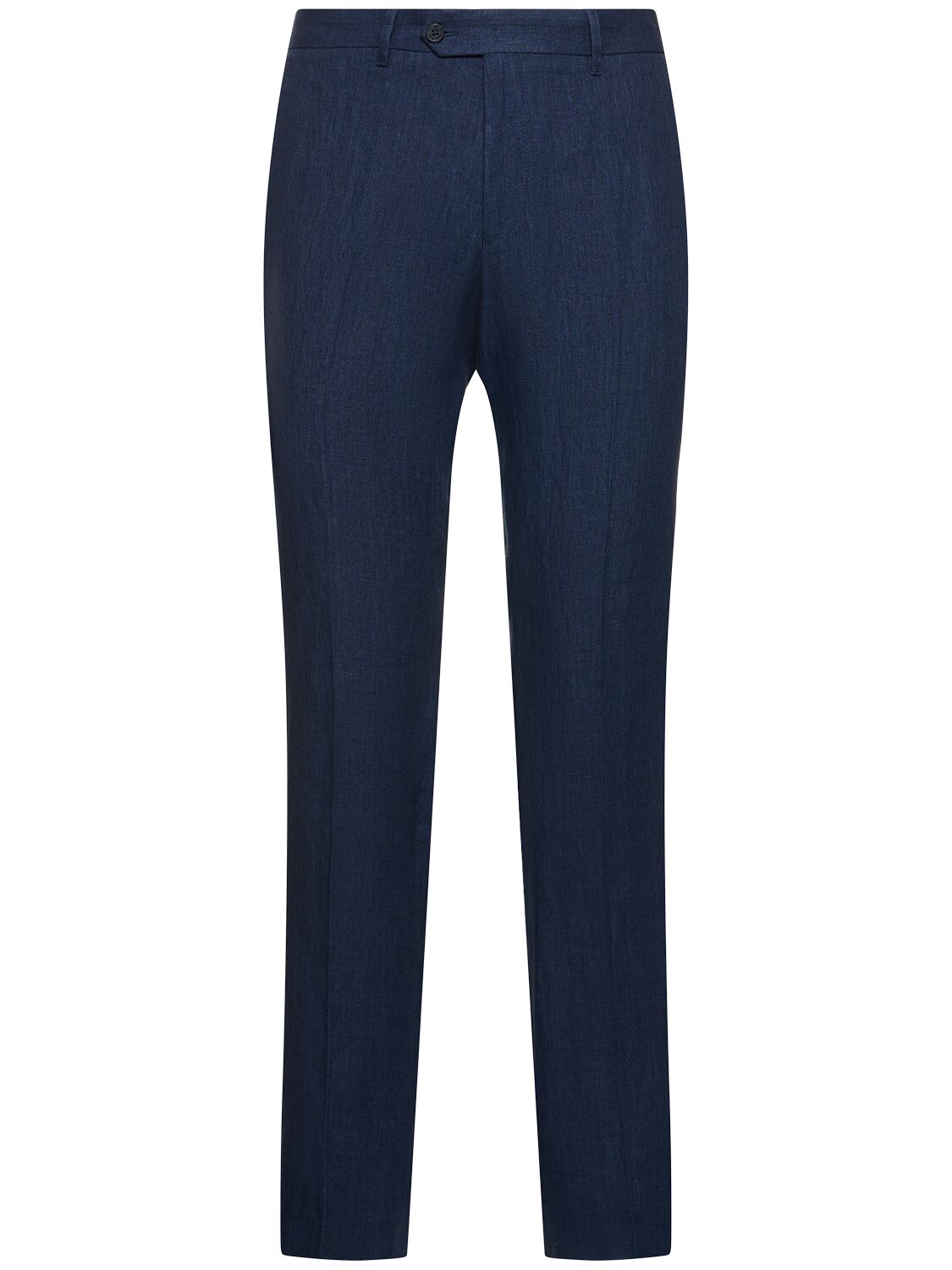 Frescobol Carioca Affonso Tailored Linen Pants In Navy