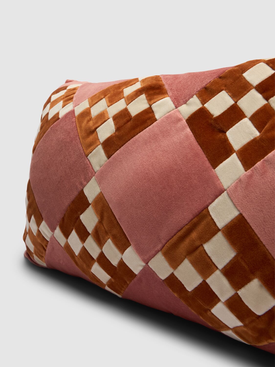 Shop Christina Lundsteen Lillian Cotton Cushion In Pink