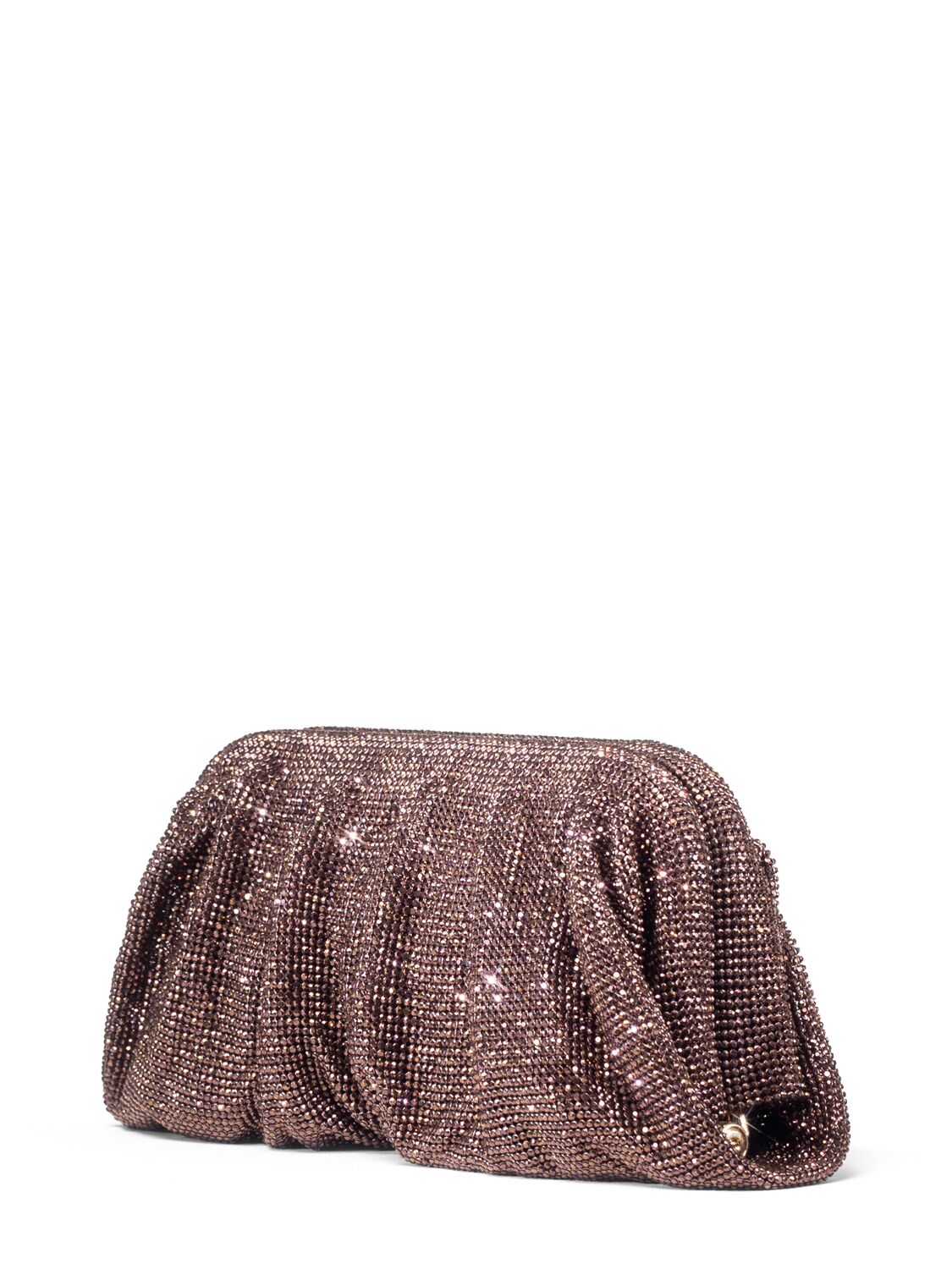 Shop Benedetta Bruzziches Venus La Grande Crystal Clutch In Chocolat