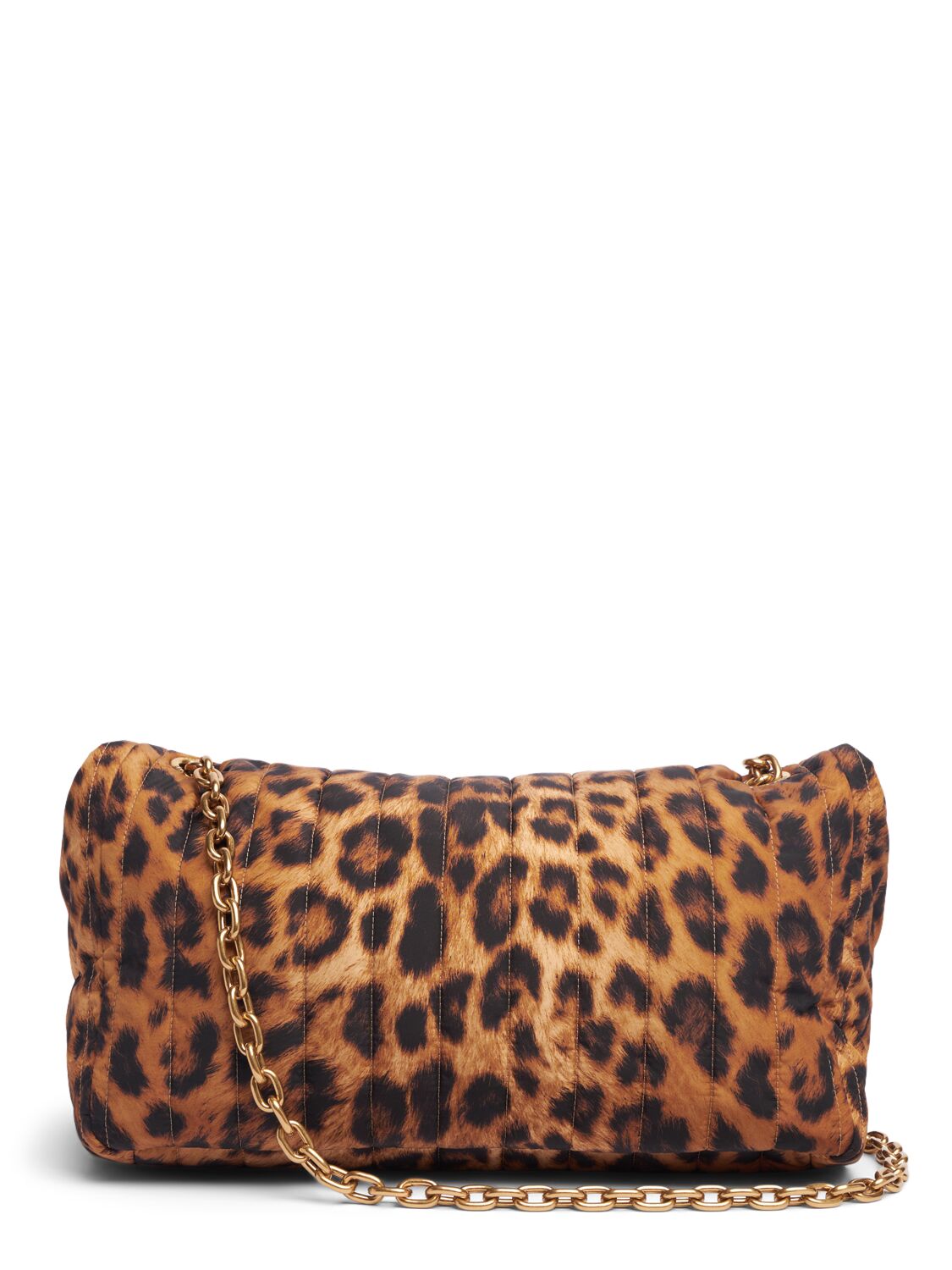 Shop Balenciaga Medium Monaco Leopard Print Chain Bag