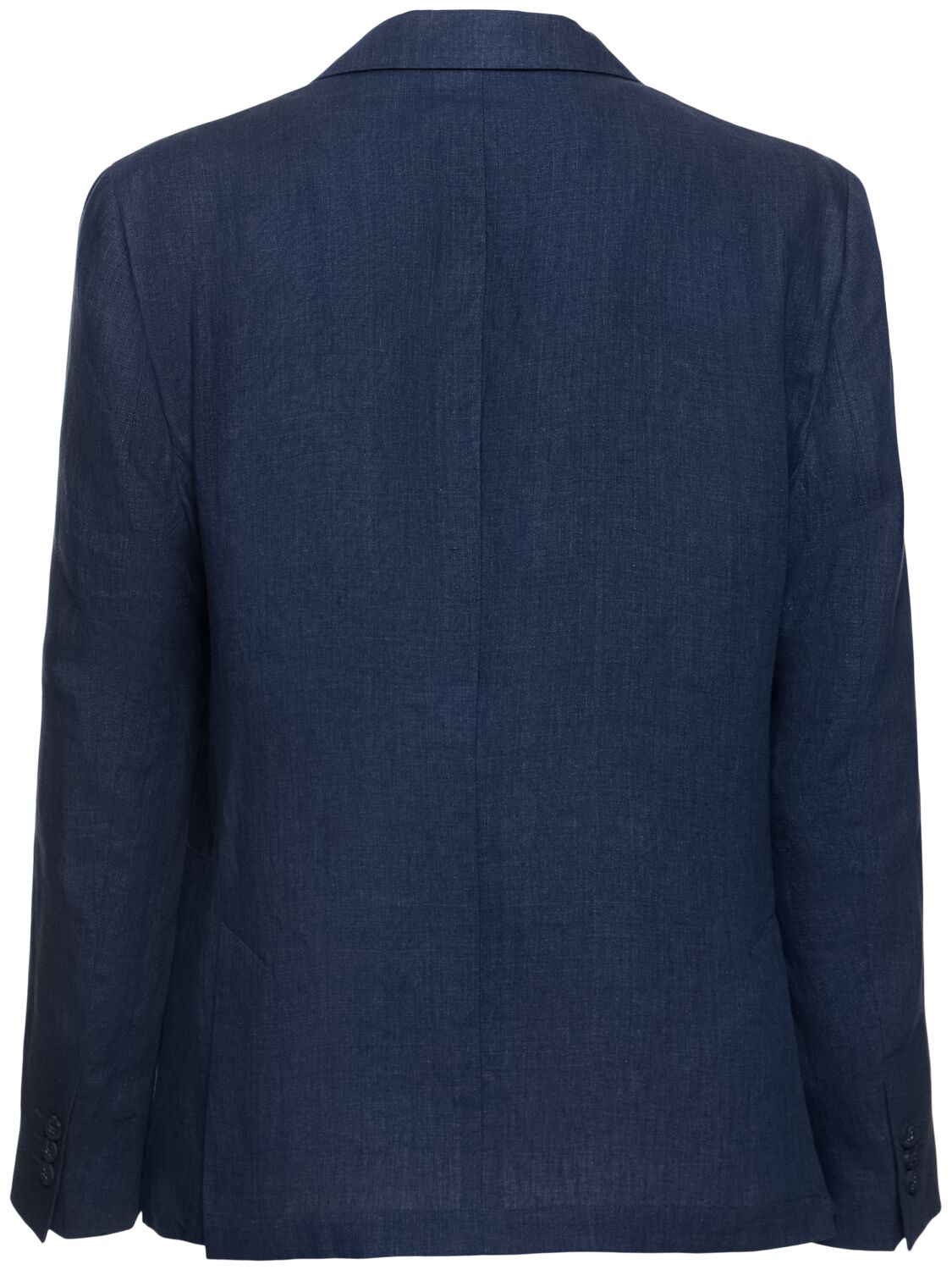 Shop Frescobol Carioca Paulo Linen Blazer In Navy