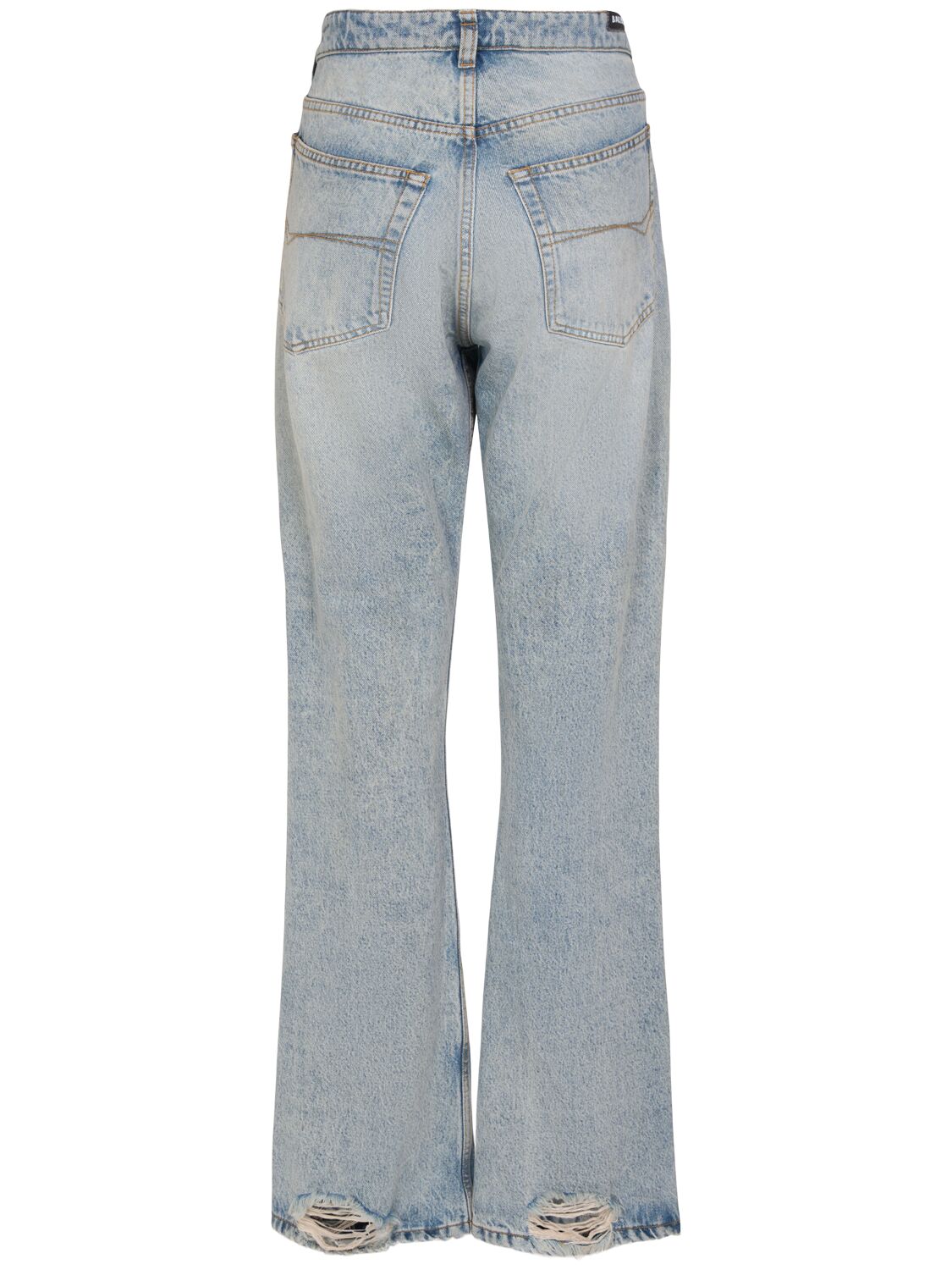 Shop Balenciaga Denim Jeans In Iced Blue