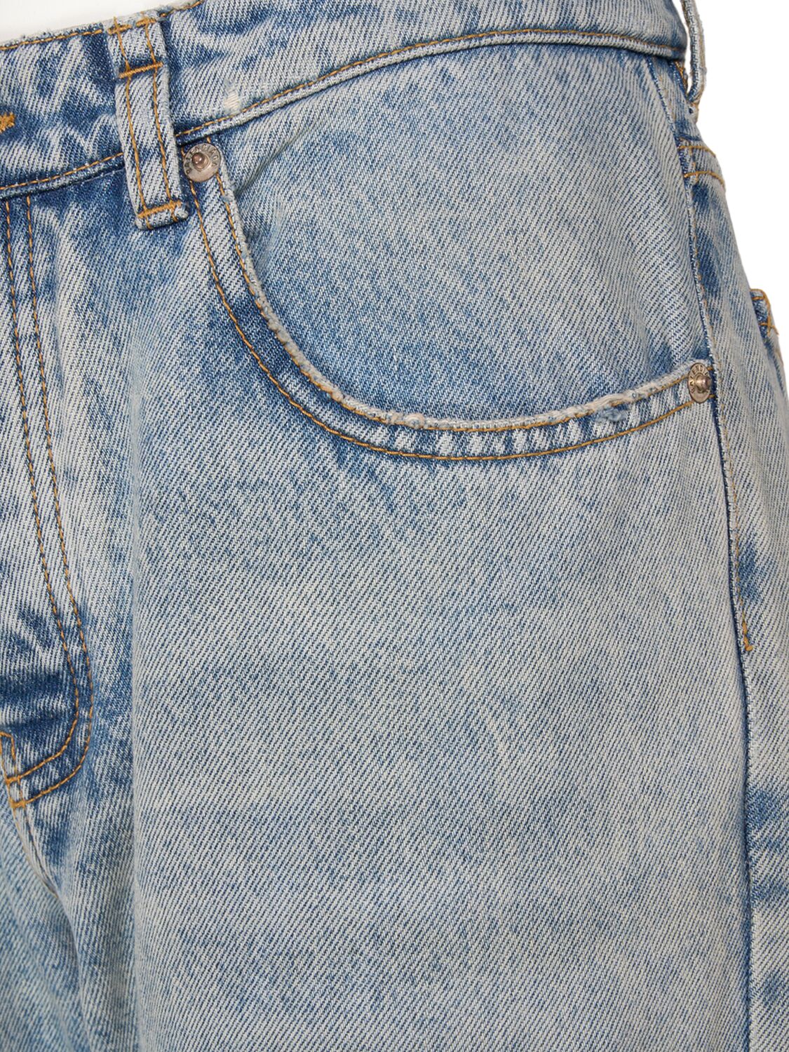 Shop Balenciaga Denim Jeans In Iced Blue