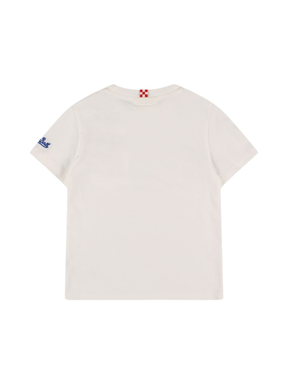 Shop Mc2 Saint Barth Estathé Print Cotton Jersey T-shirt In White