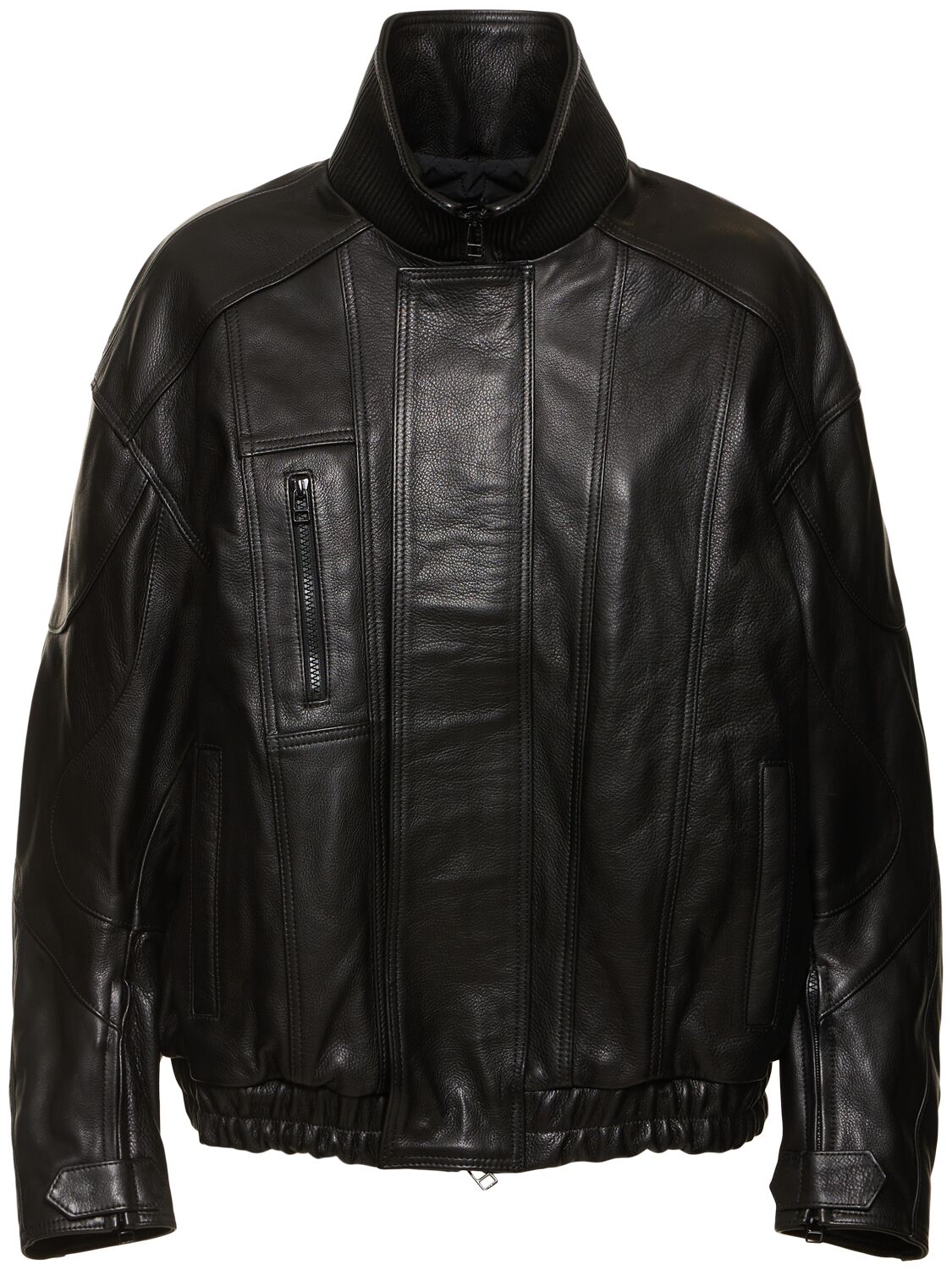 Manokhi Adwa Leather Jacket In Black