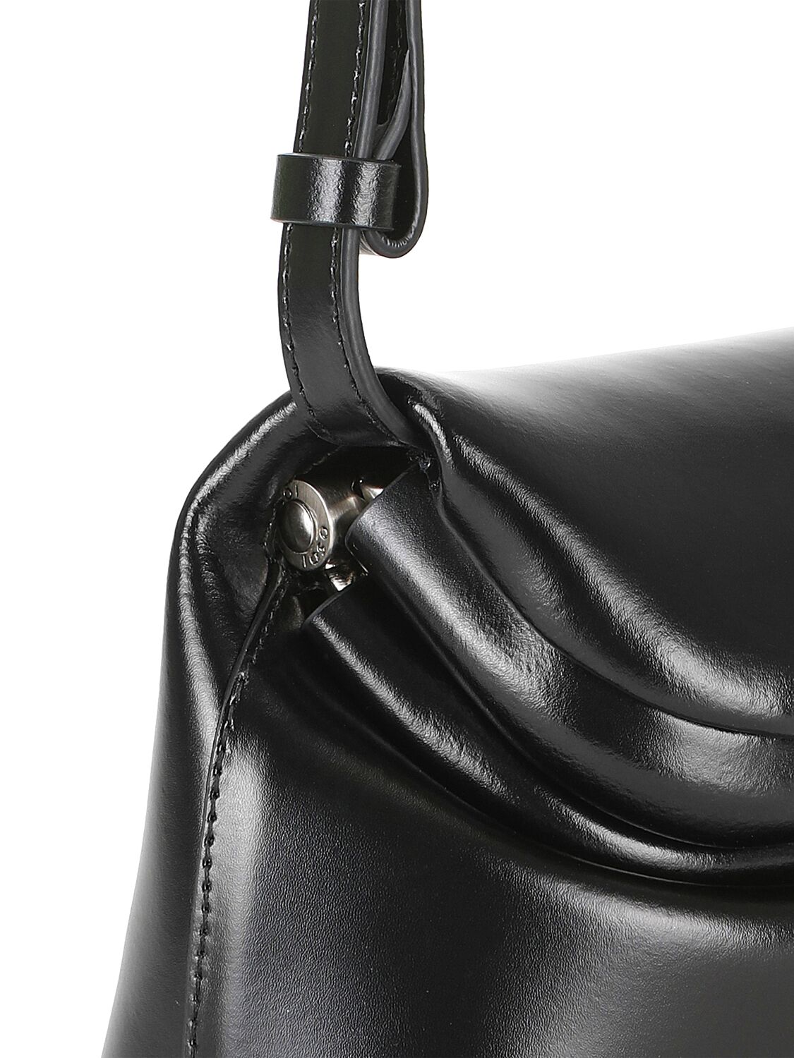 Shop Osoi Mini Folder Leather Shoulder Bag In Black