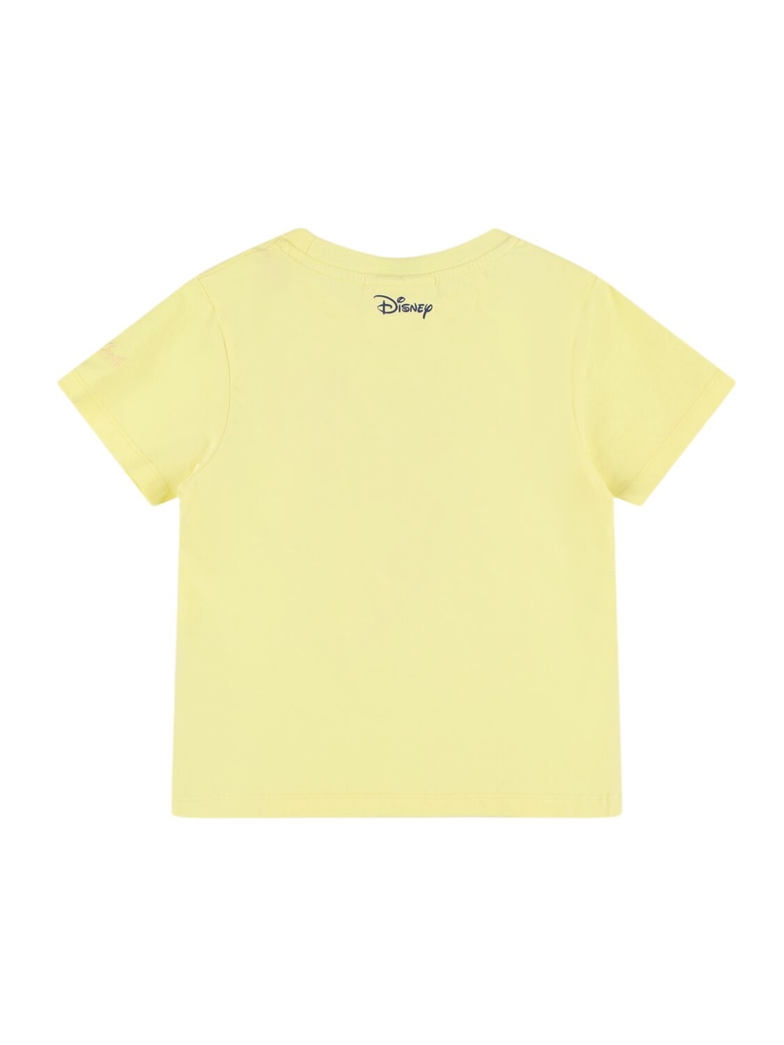 Shop Mc2 Saint Barth Minnie Print Cotton Jersey T-shirt In Yellow