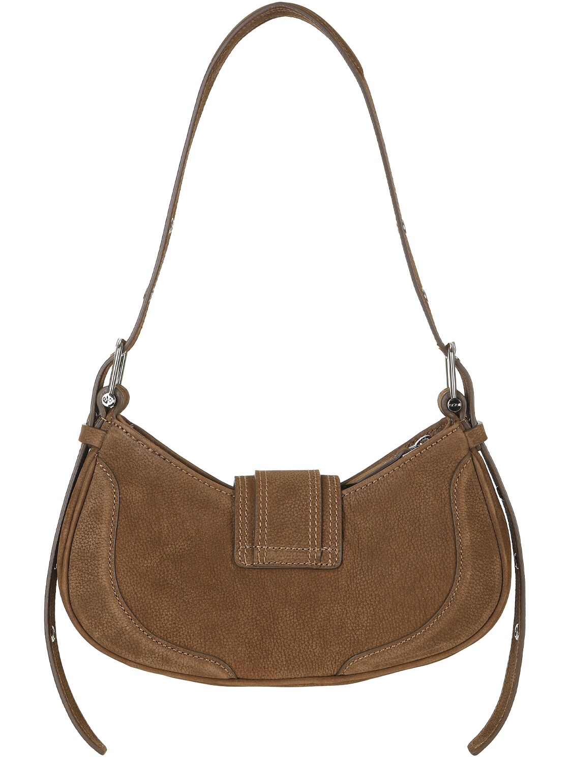 Shop Osoi Hobo Brocle Nubuck Shoulder Bag In Brown