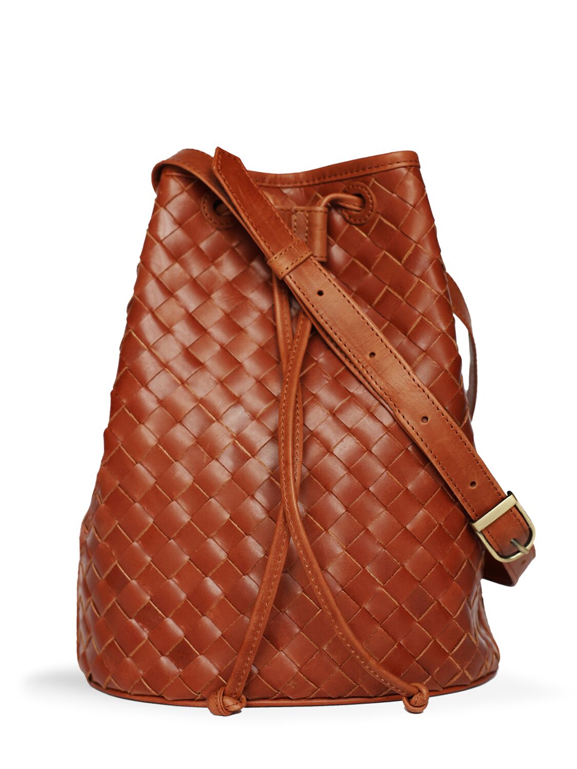 Bembien Adele Leather Bucket Bag In Brown