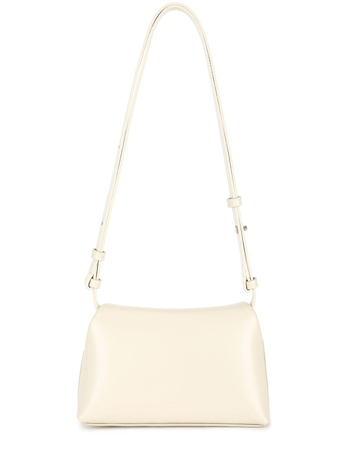 Shop Osoi Mini Folder Leather Shoulder Bag In Cream