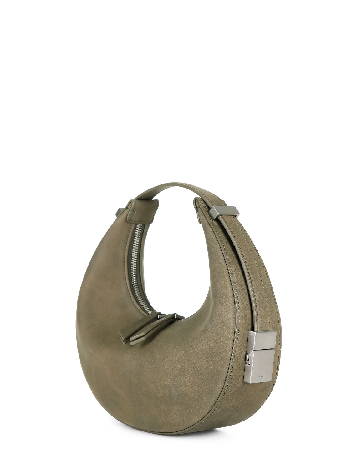 Shop Osoi Mini Toni Leather Top Handle Bag In Marena Khaki