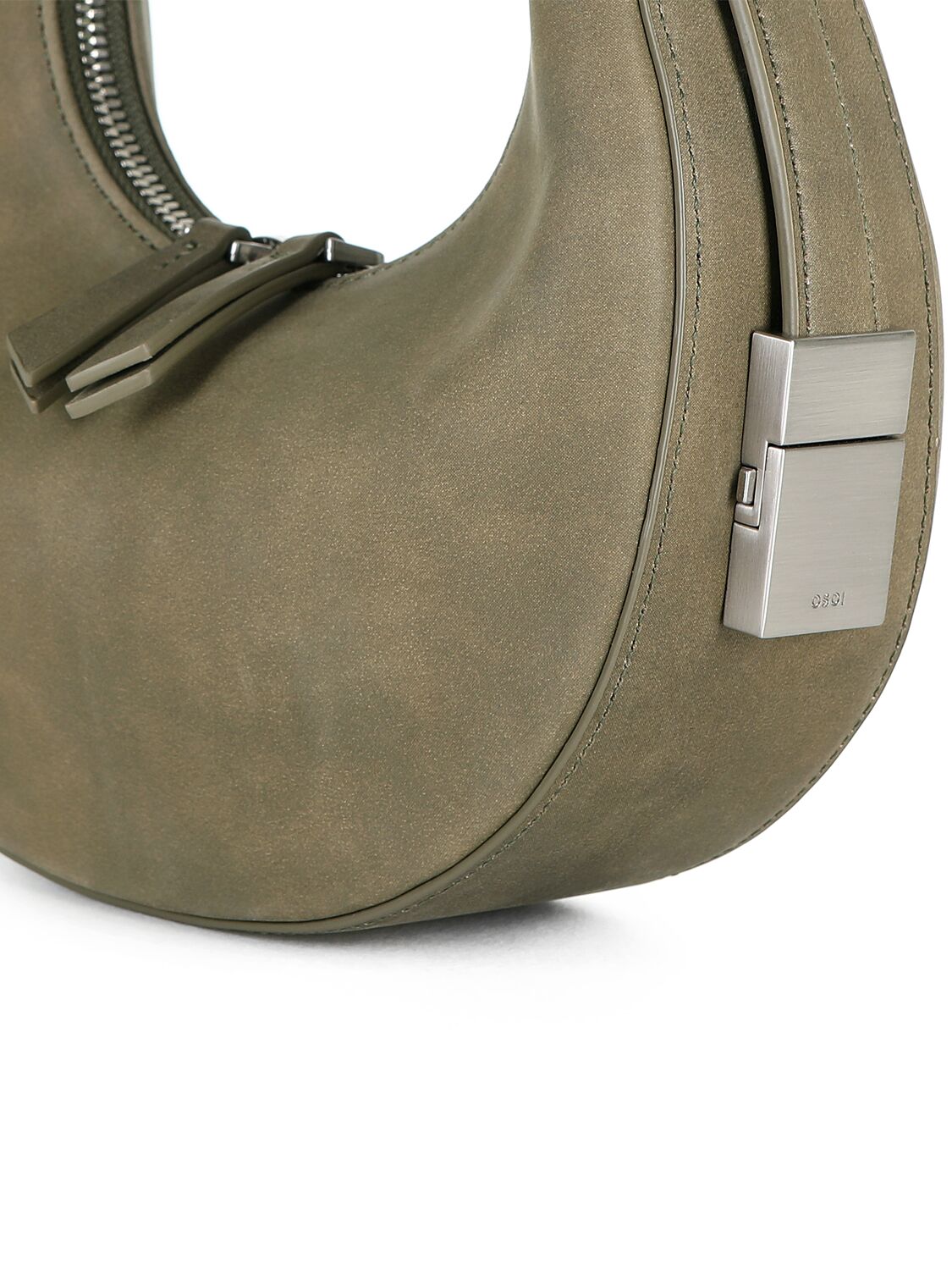 Shop Osoi Mini Toni Leather Top Handle Bag In Marena Khaki