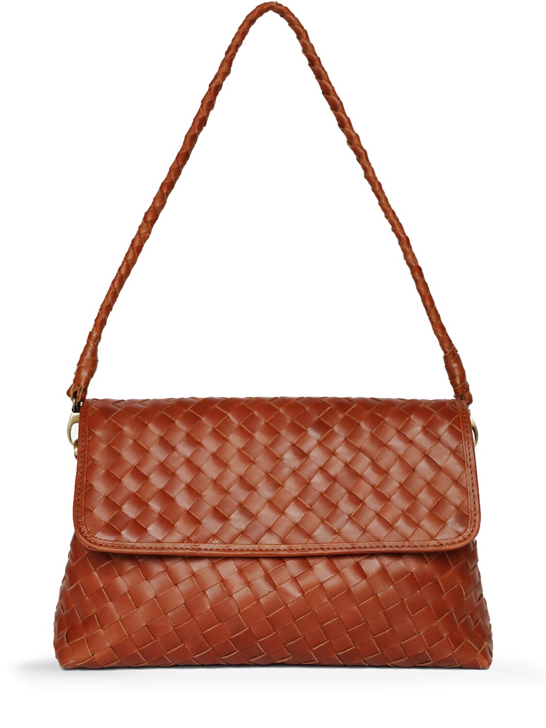 Bembien Madeleine Leather Shoulder Bag In Brown