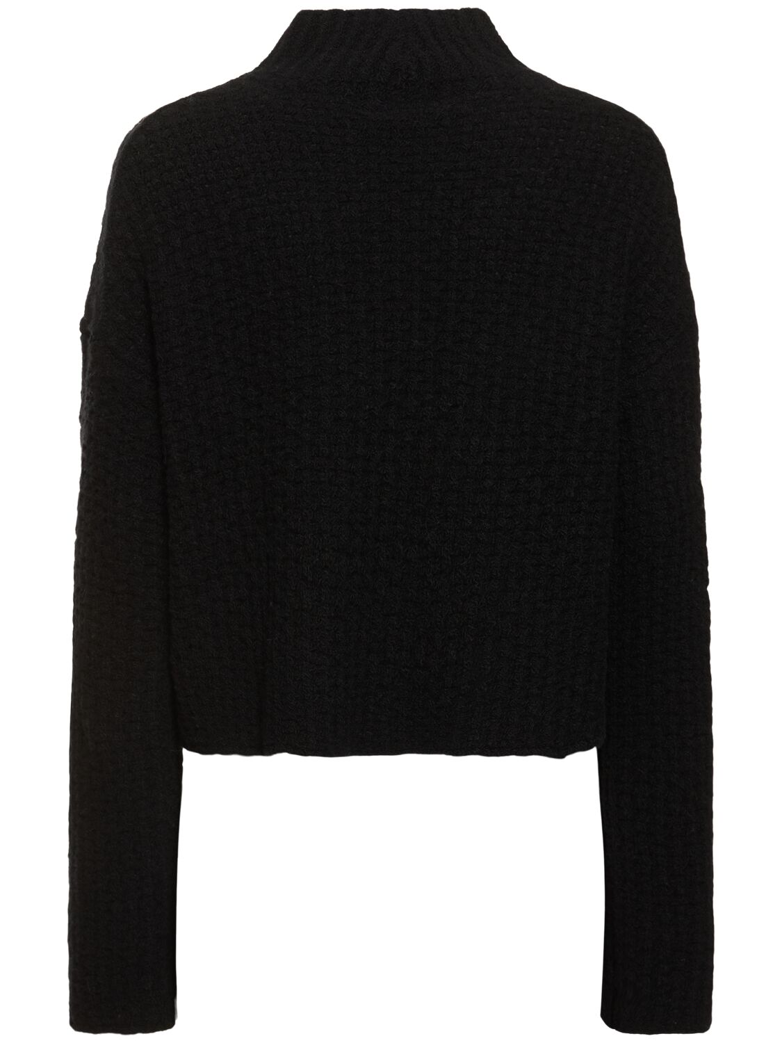 Shop Loulou Studio Kris Wool Blend Turtleneck Sweater In Black