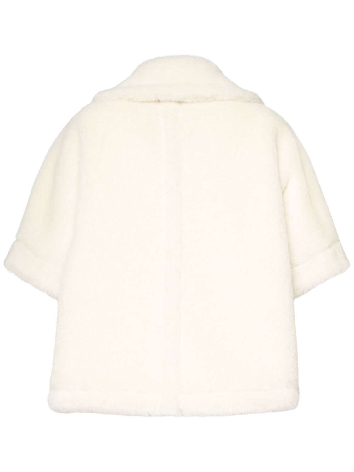 Shop Max Mara New Terzo1 Teddy Cape In White