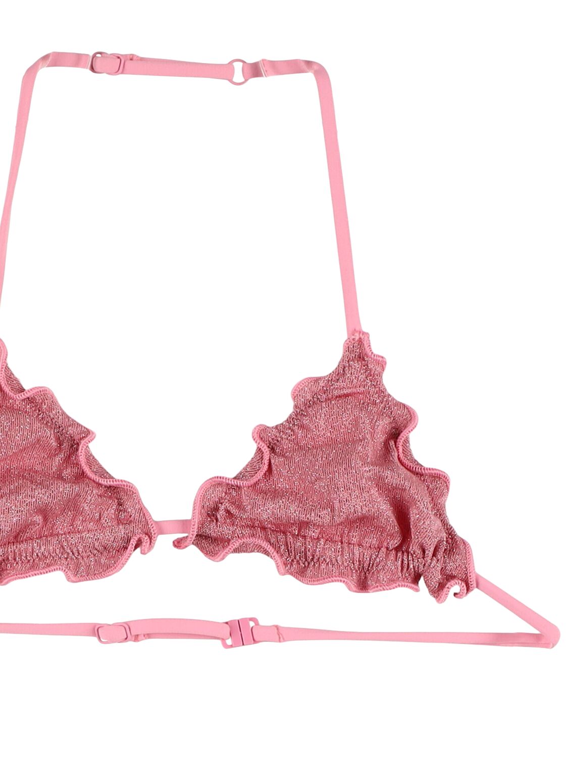 Shop Mc2 Saint Barth Lurex Bikini In Pink