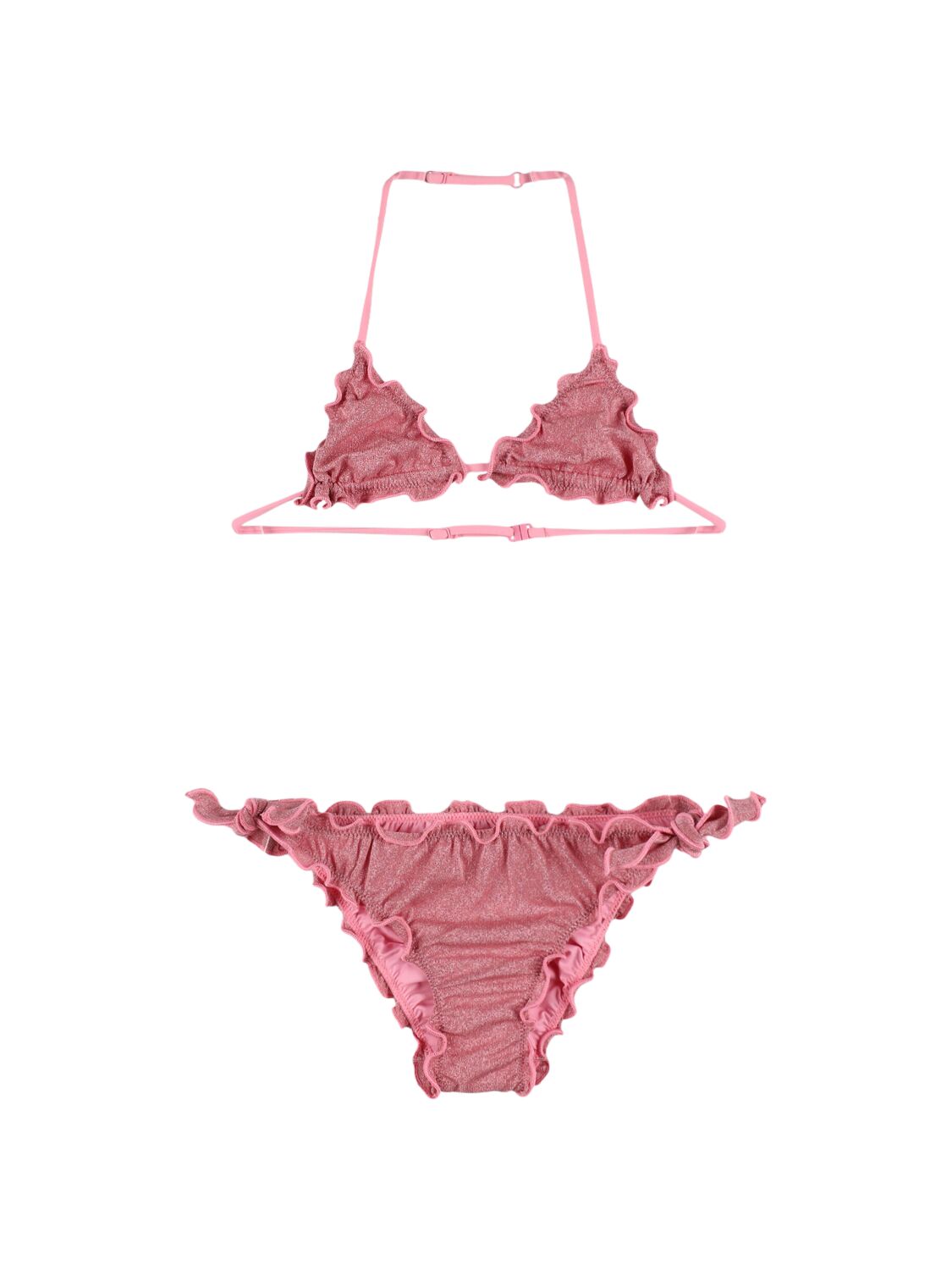 Mc2 Saint Barth Lurex Bikini In Pink