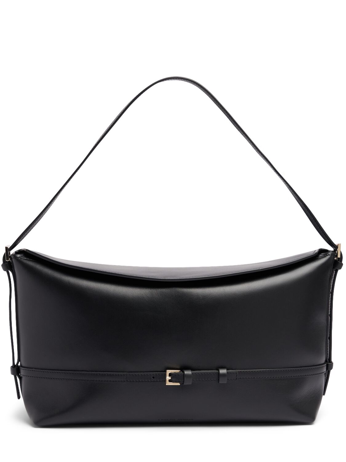 Loulou Studio Elle Leather Shoulder Bag In Black